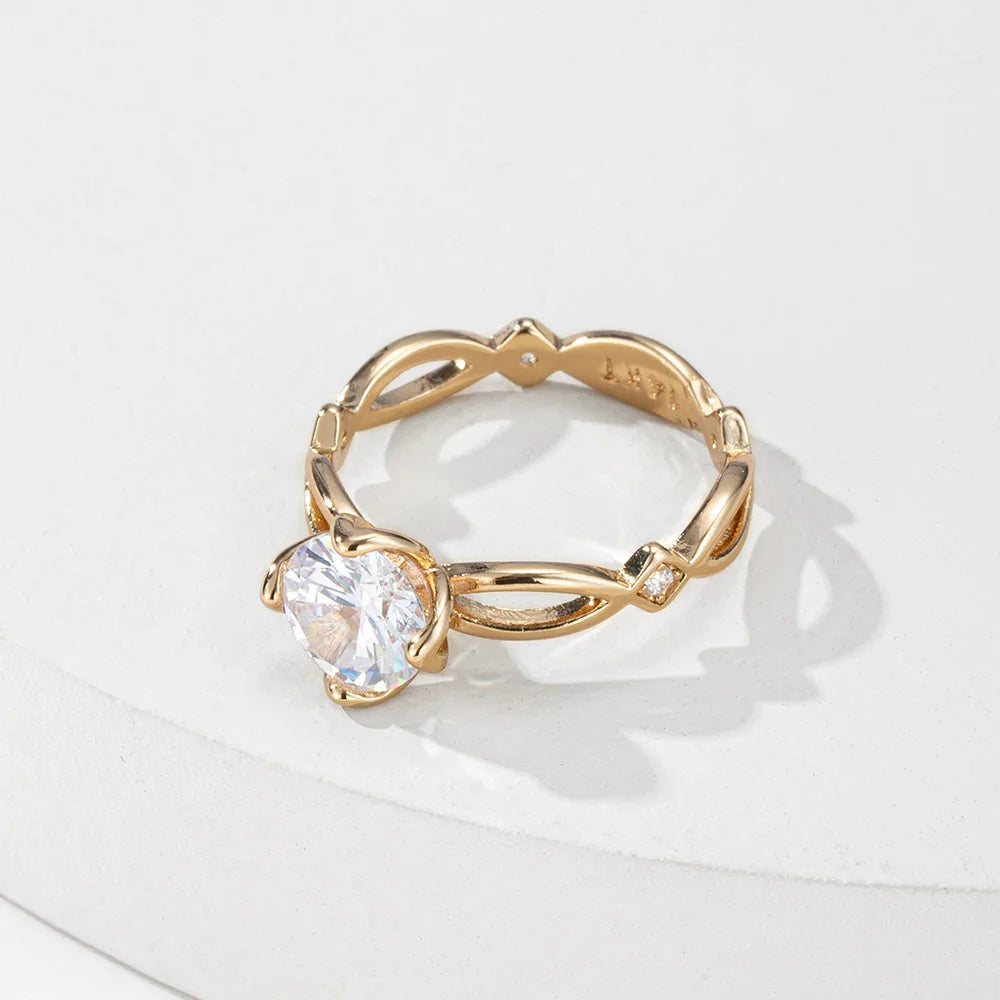 Floréa Gold Ring - Zarte Blüten-Eleganz