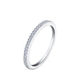 Ladies' ring made of 925 sterling silver with zirconia