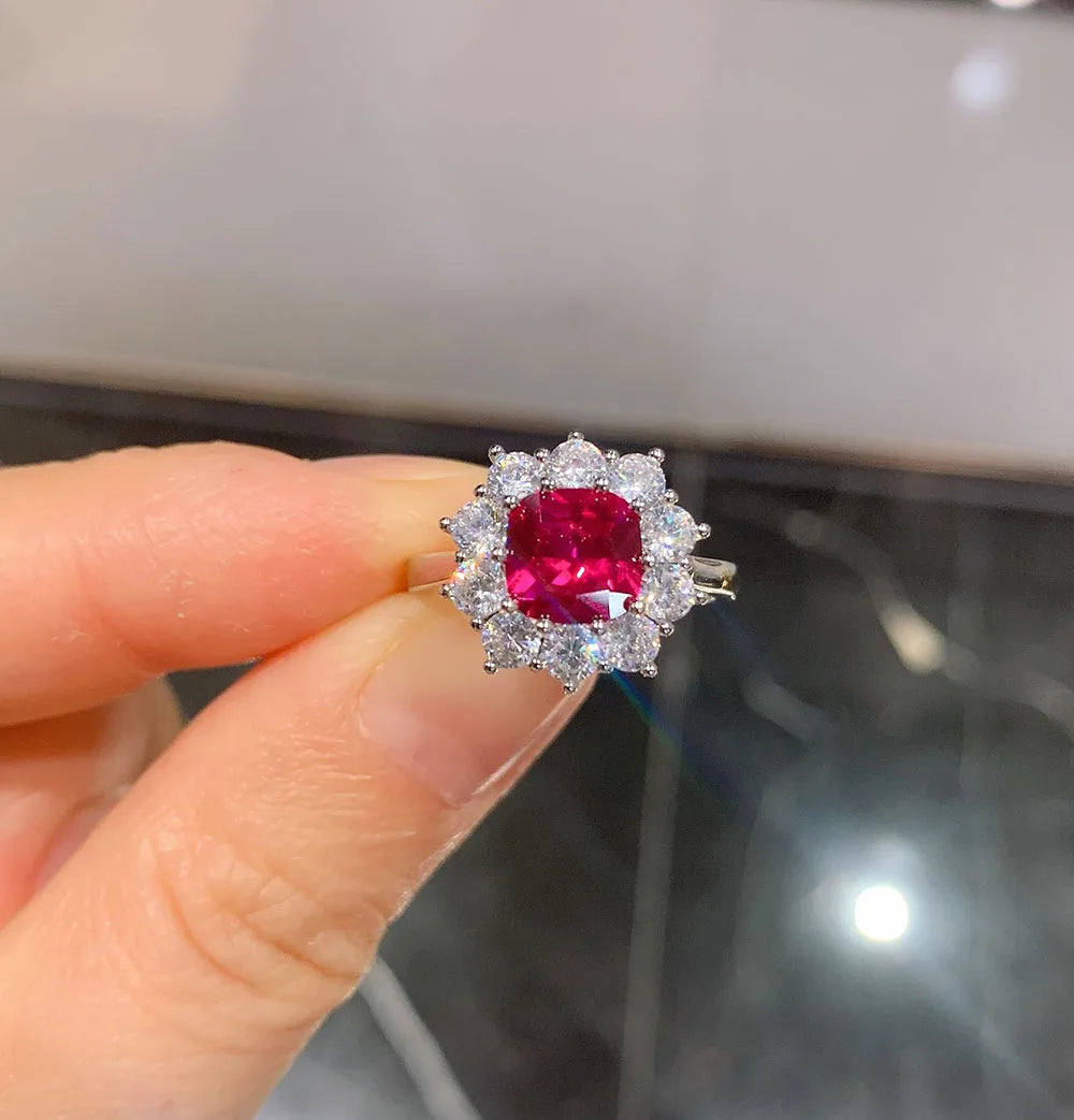 Royal Gem Set – Halskette, Ohrringe & Ring mit Edelstein-Optik