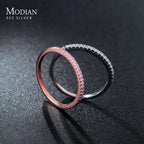 Damenring aus 925er Sterlingsilber mit Zirkonia