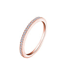 Damenring aus 925er Sterlingsilber mit Zirkonia
