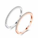 Damenring aus 925er Sterlingsilber mit Zirkonia