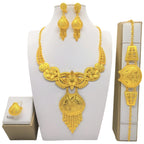 Sultana Brautset – Halskette, Ohrringe & Ring im 4-teiligen Luxus-Set