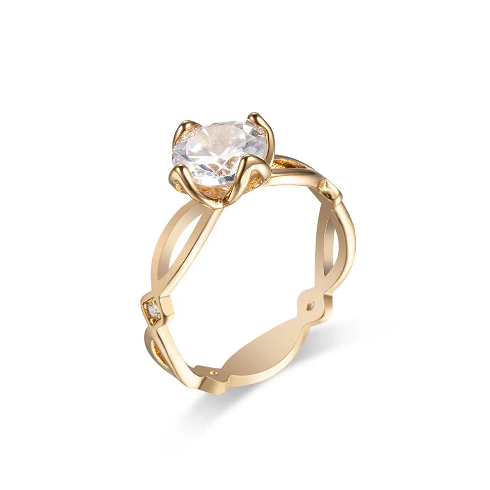 Floréa Gold Ring - Zarte Blüten-Eleganz