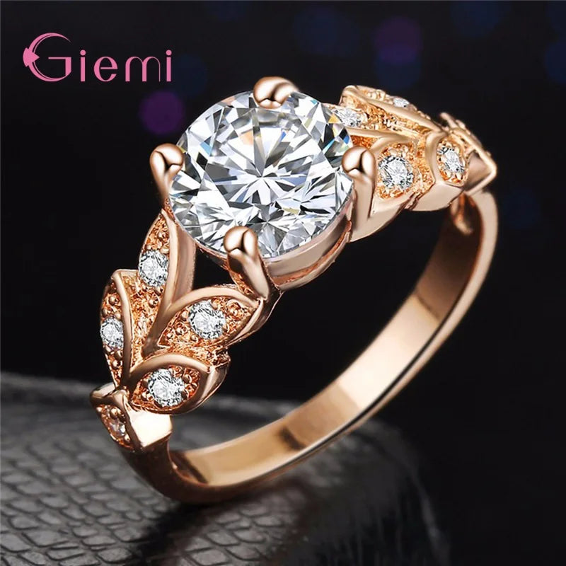 Damenring aus 925er Sterlingsilber mit Zirkonia
