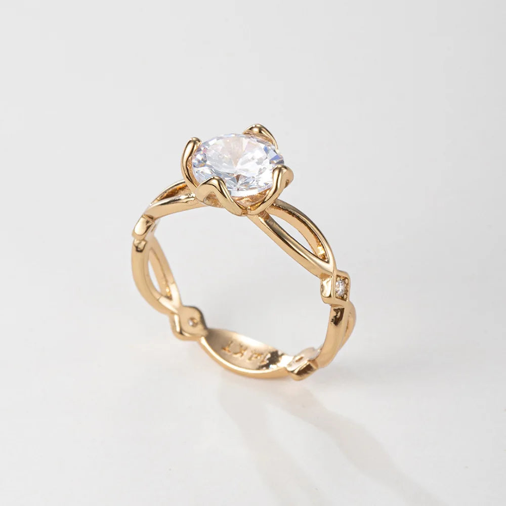 Floréa Gold Ring - Zarte Blüten-Eleganz