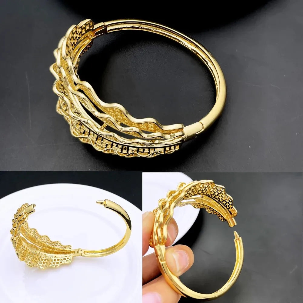 Milano Schmuckset - Vergoldete Halskette, Ring & Armband