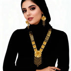 Zaria Luxe Set – Vergoldete Halskette & Ohrringe
