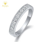 Moissanit Eternity Ring aus 925er Sterlingsilber
