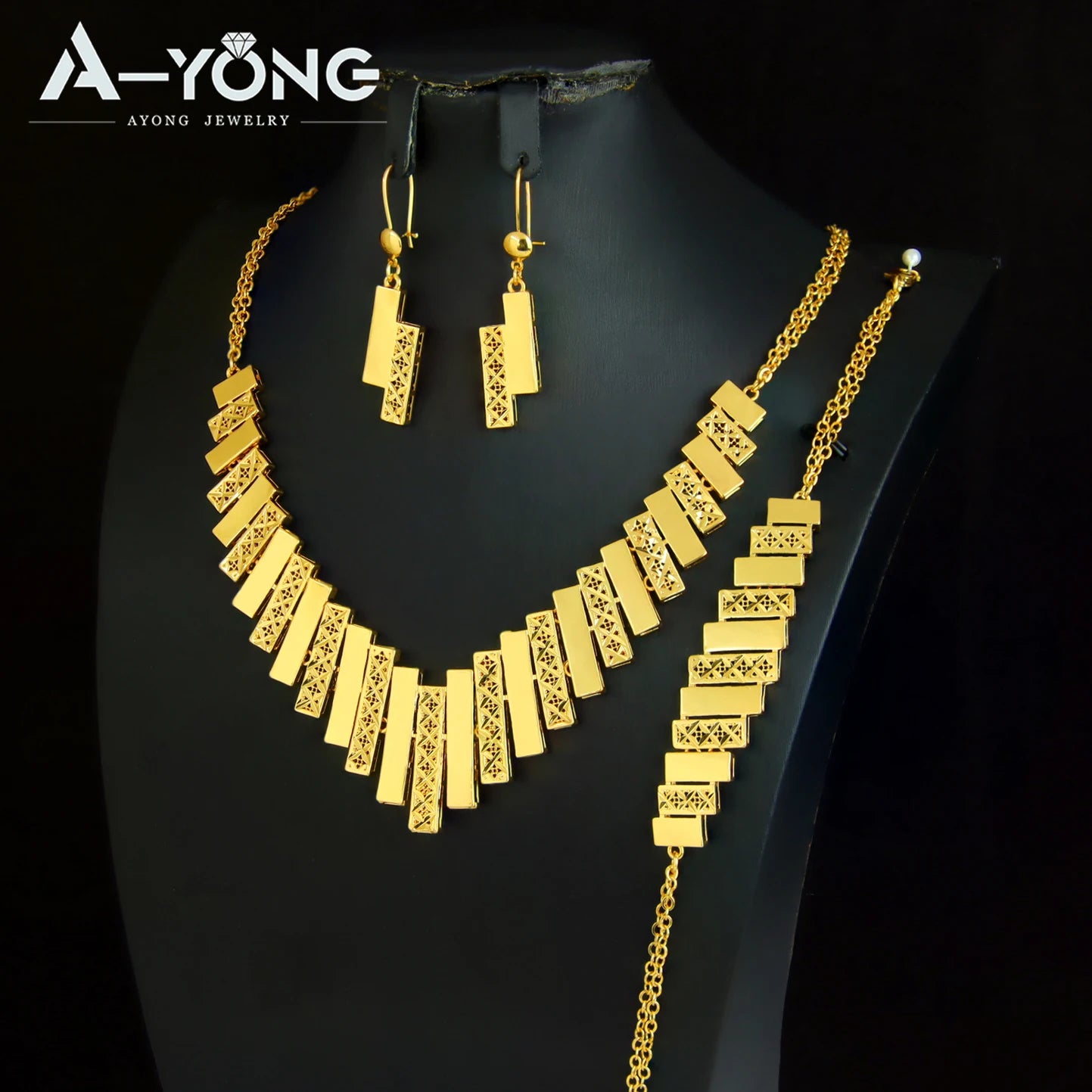 Anatolia Luxe Set – Vintage Schmuckset mit Halskette, Armband & Ohrringen