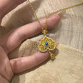 Saphira Royale – Necklace with Blue Crystal Pendant