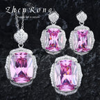 Rosé Élégance Set – Schmuckset aus 925er Sterlingsilber
