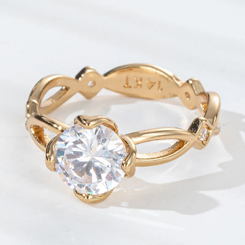 Floréa Gold Ring - Zarte Blüten-Eleganz