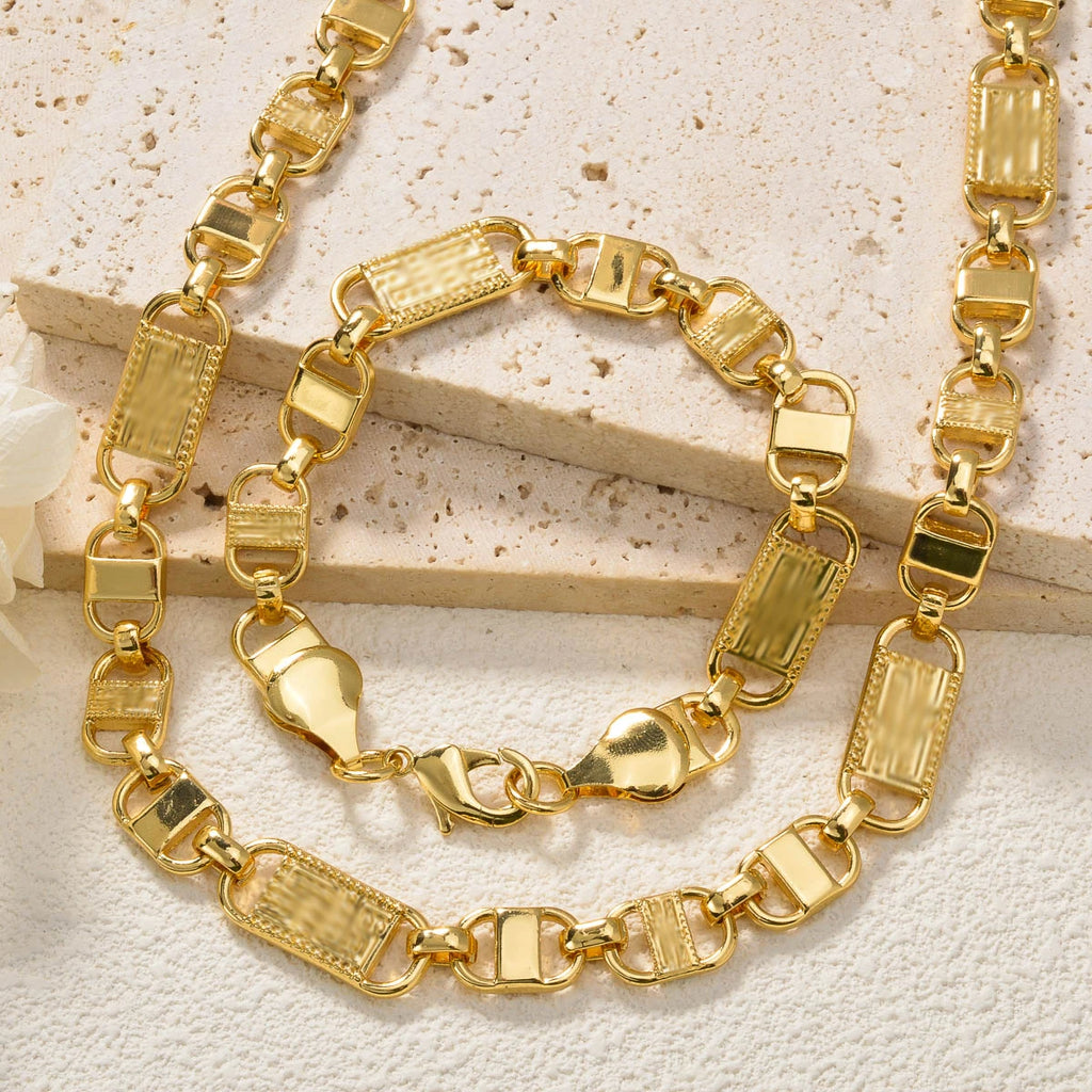 Golden Harmony Set - Stilvolle Kette & Armband
