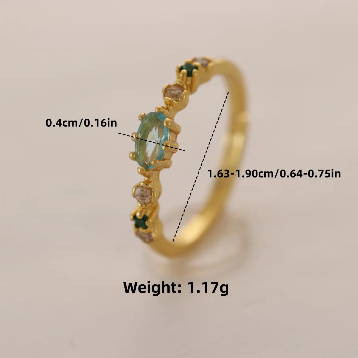 Vergoldeter Ring aus 925er Sterlingsilber mit funkelndem Zirkon – eleganter Damenring (18K Vergoldung)