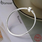 Damenarmband aus 925er Sterlingsilber, Schlangenketten-Design