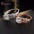 Damenring aus 925er Sterlingsilber mit Zirkonia