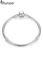 Damenarmband aus 925er Sterlingsilber, Schlangenketten-Design