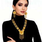 Zaria Luxe Set – Vergoldete Halskette & Ohrringe