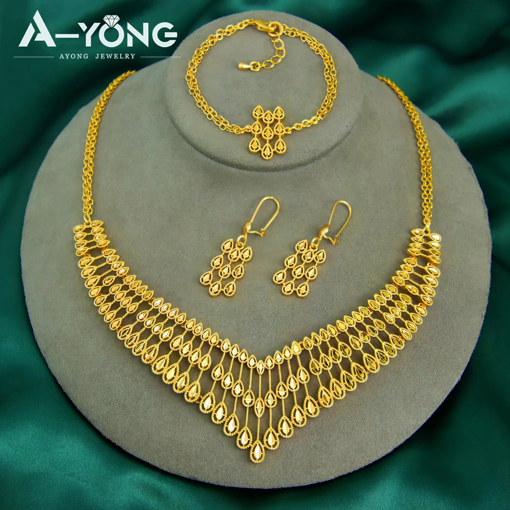 Anatolia Luxe Set – Vintage Schmuckset mit Halskette, Armband & Ohrringen