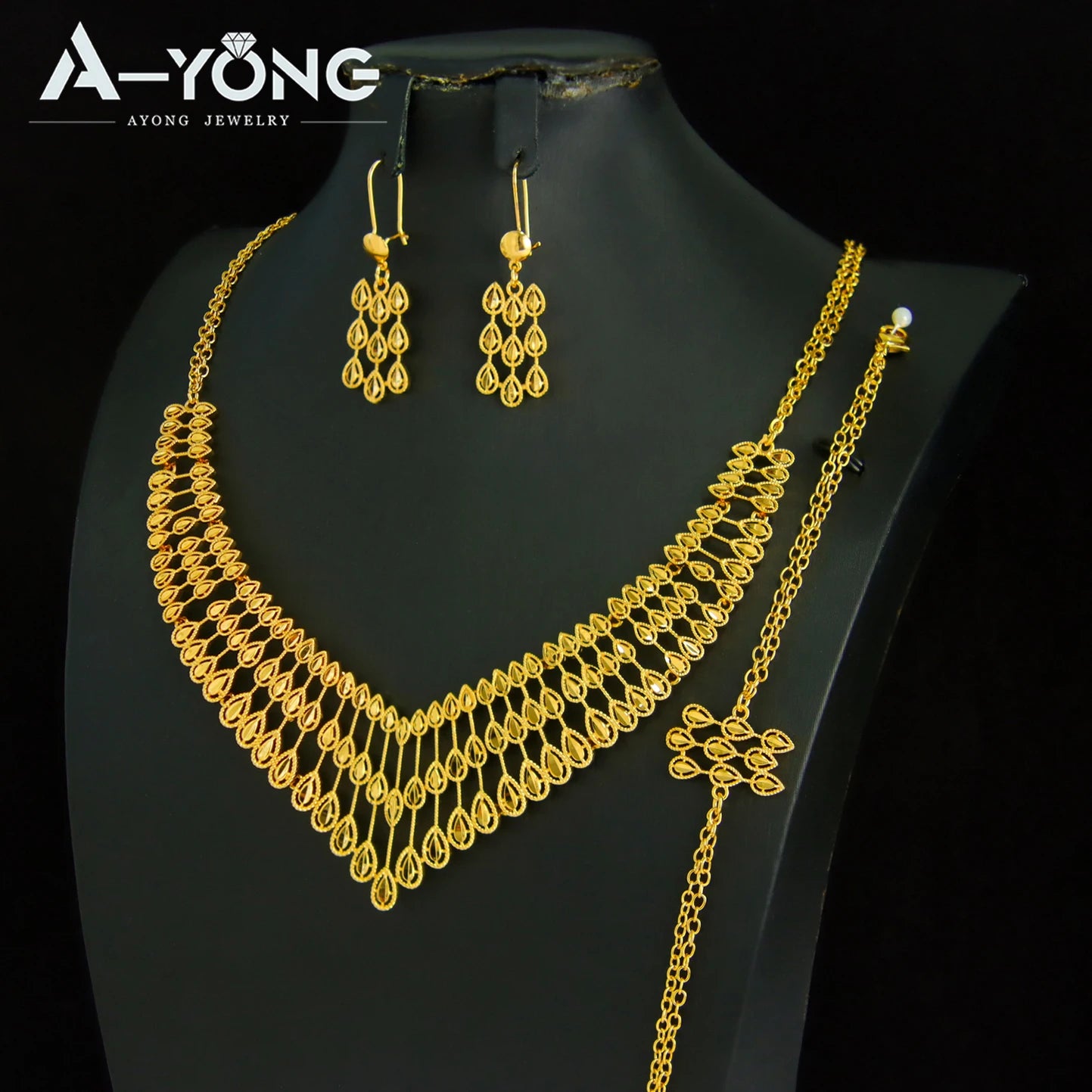 Anatolia Luxe Set – Vintage Schmuckset mit Halskette, Armband & Ohrringen