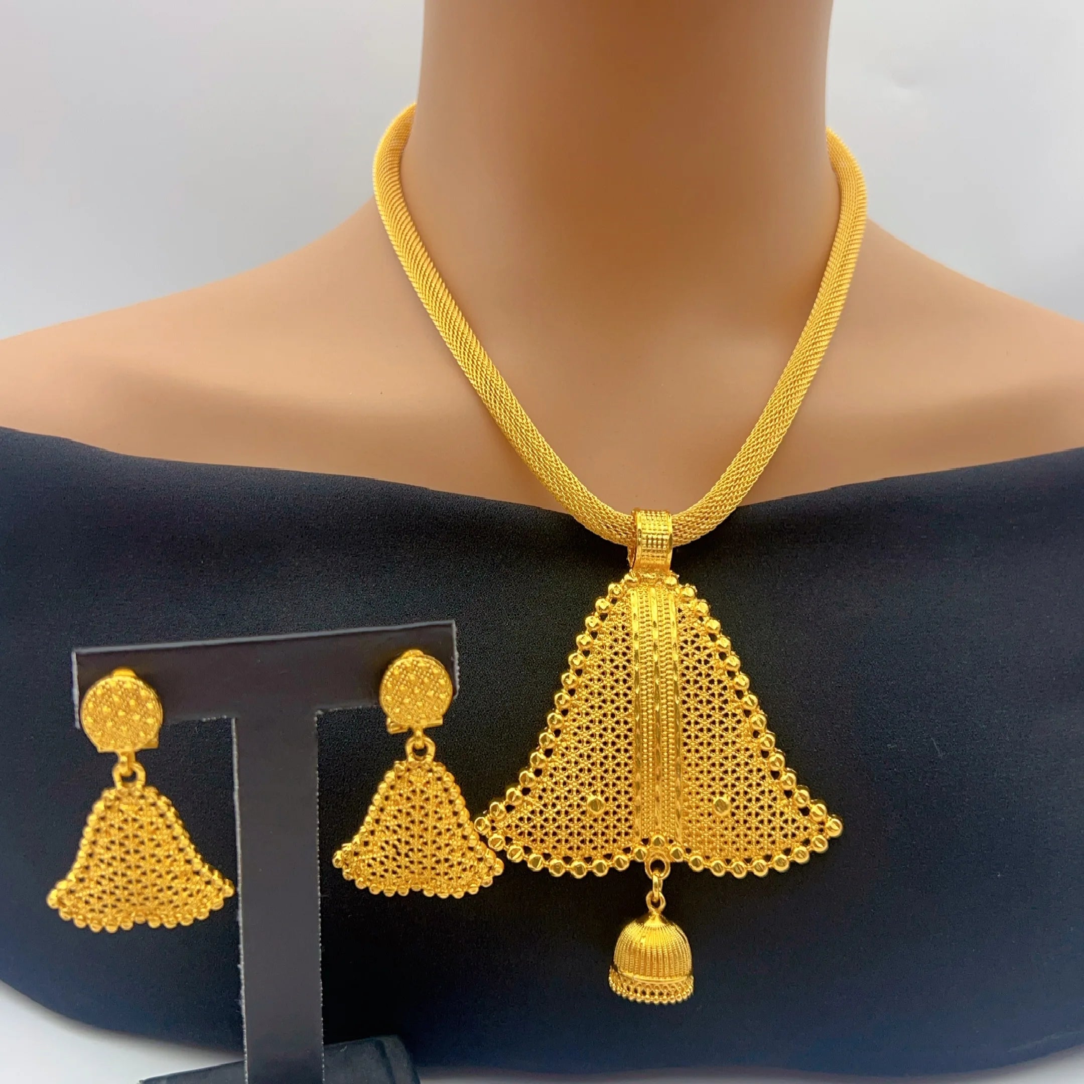 Maharani Royale Set - Halskette & Ohrringe in königlicher Eleganz