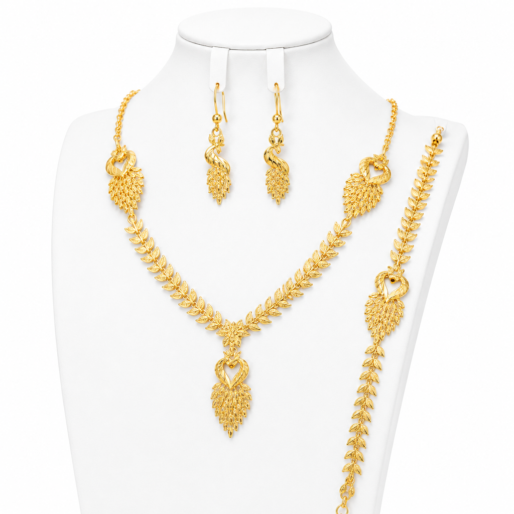Anatolia Luxe Set – Vintage Schmuckset mit Halskette, Armband & Ohrringen