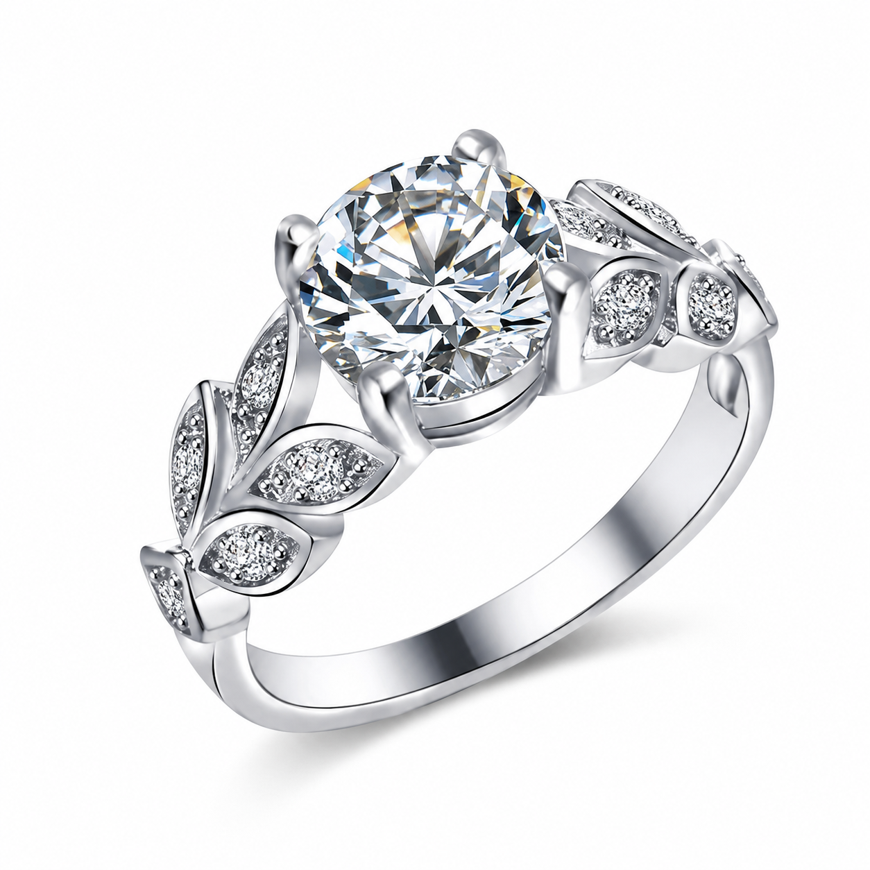 Damenring aus 925er Sterlingsilber mit Zirkonia