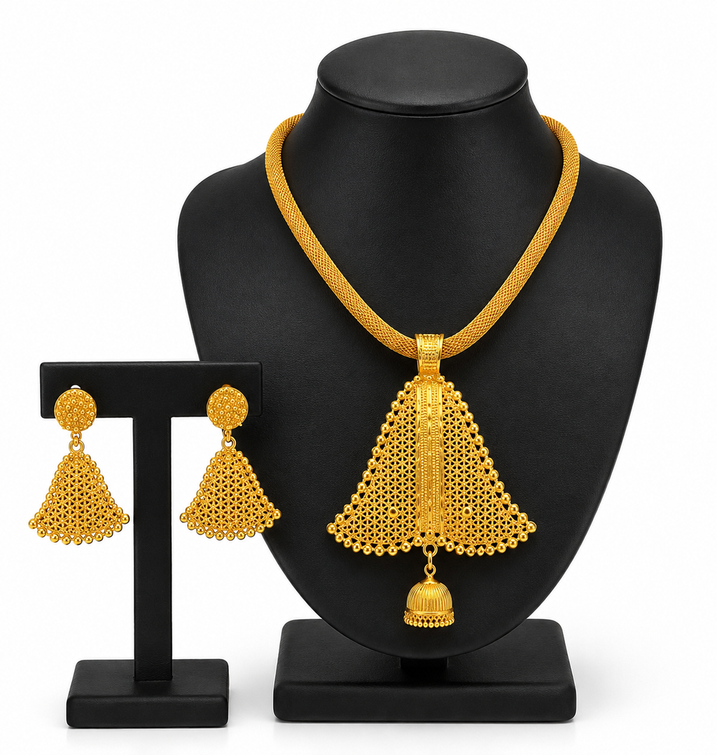 Maharani Royale Set - Halskette & Ohrringe in königlicher Eleganz