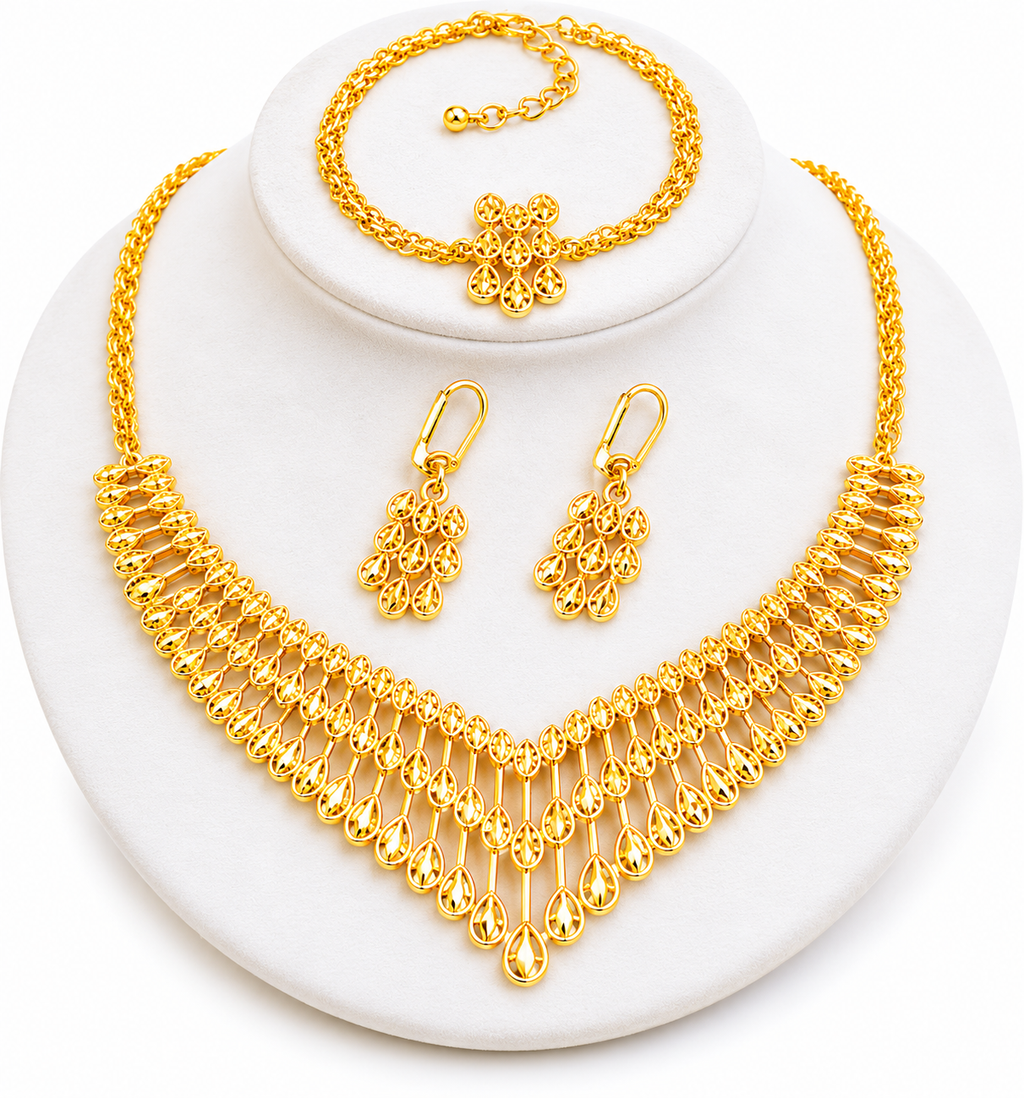 Anatolia Luxe Set – Vintage Schmuckset mit Halskette, Armband & Ohrringen